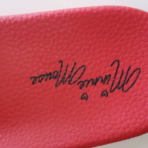 NWT Disney | Minne Mouse Red White Blue Slides | Women Size 8-9 - Picture 4 of 5